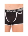 Mini-Pants noir échancré avec zip/Jesyh.com