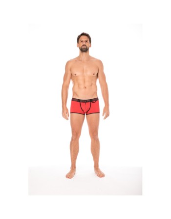 Mini-Pants rouge échancré avec zip/Jesyh.com