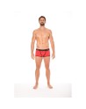 Mini-Pants rouge échancré avec zip/Jesyh.com