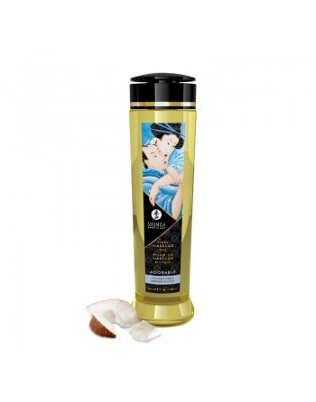 Huile de massage relaxante et excitante coco 240ml/Jesyh