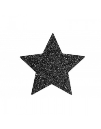 Cache-tétons étoile Danielle noir