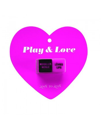 Dés Play et love rose et noir/Jesyh