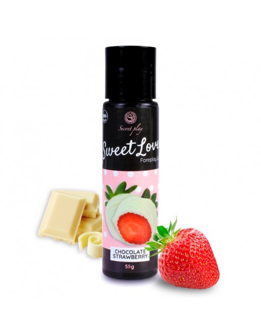 Gel comestible saveur Chocolat blanc et Fraise/Jesyh