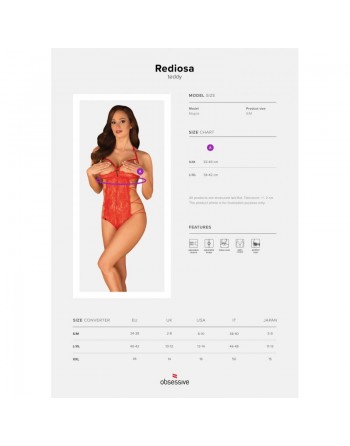 Body Ulrie ouvert rouge/Jesyh