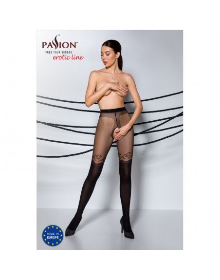 Collants Alphoni ouverts 20|40 Den noir/Jesyh